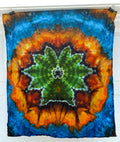 36x36 ice dyed Ganja Leaf Tapestry